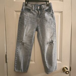 Old Navy girls slouchy straight jeans, size 10